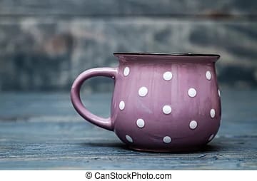 Polka Dot Ceramic Coffee Mug