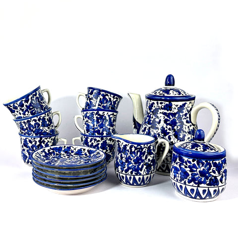 Traditional Pattern Tea Set - Set of 6