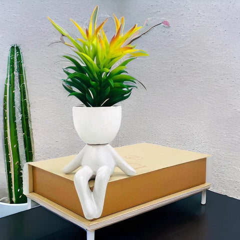 Chilling on Wall Planter Pot - White - Needs Store