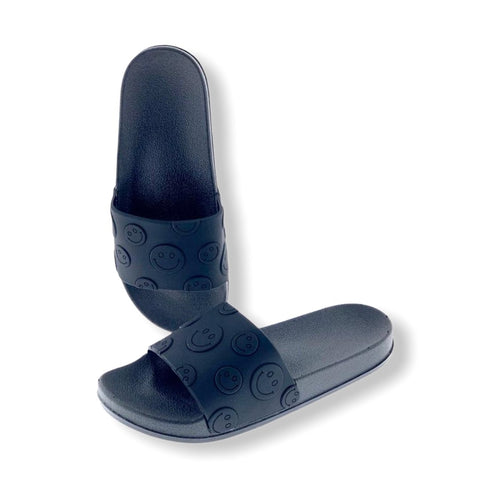 Comfortable Smiley Slippers - Men (Black) - Needs Store