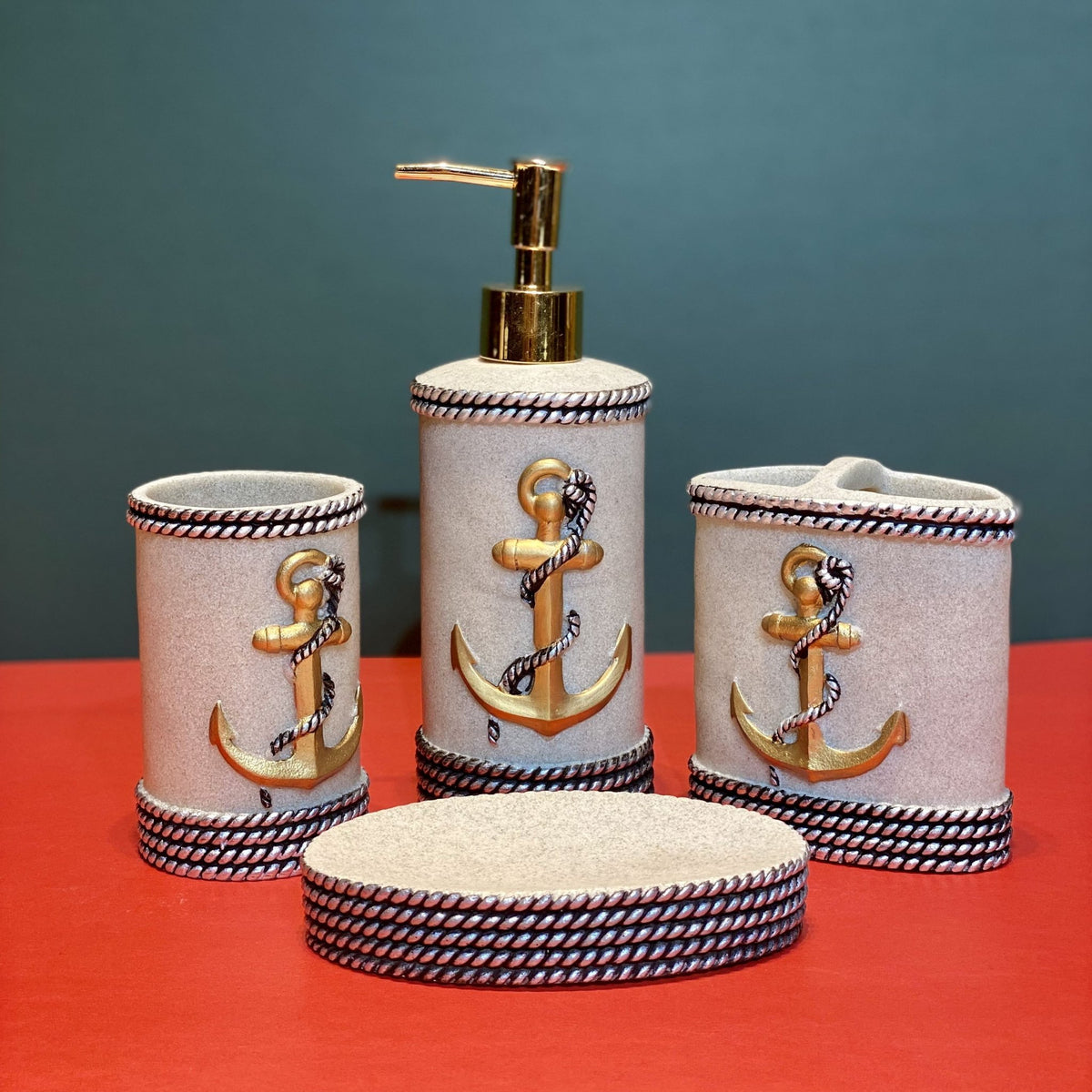 Creme Anchor Bathroom Set | Best Price | Buy Now - Needs Store