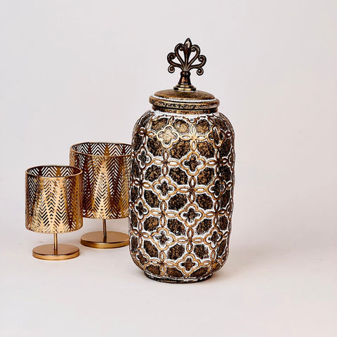 Cylindrical Ceramic Jar | Home Decor - Needs Store