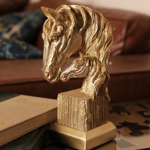 Decorative Horse Double Head Statue | Centre Piece | Home Décor - Needs Store