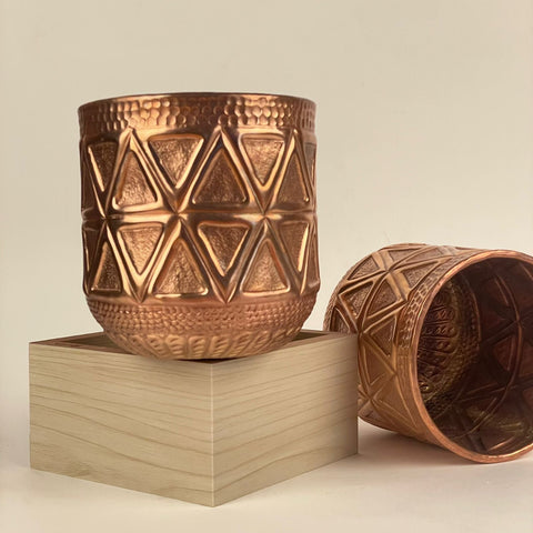 Double Takon Copper Planter - Handmade - Needs Store