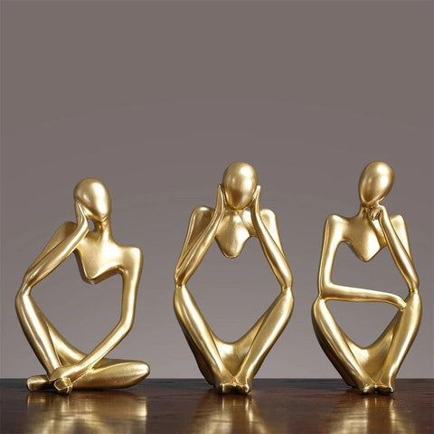 Golden Thinking Mannequins Set - Needs Store