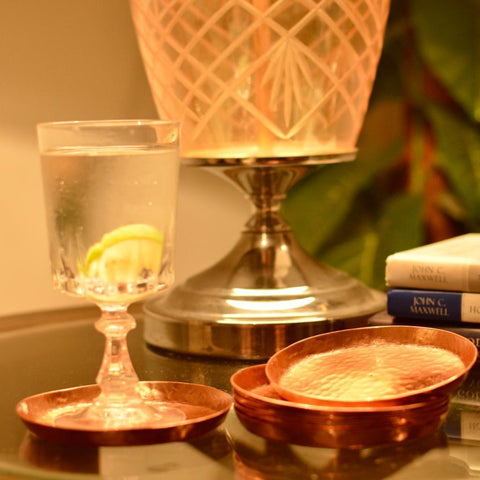 Hammered Copper Coasters (Set of 06) - Needs Store