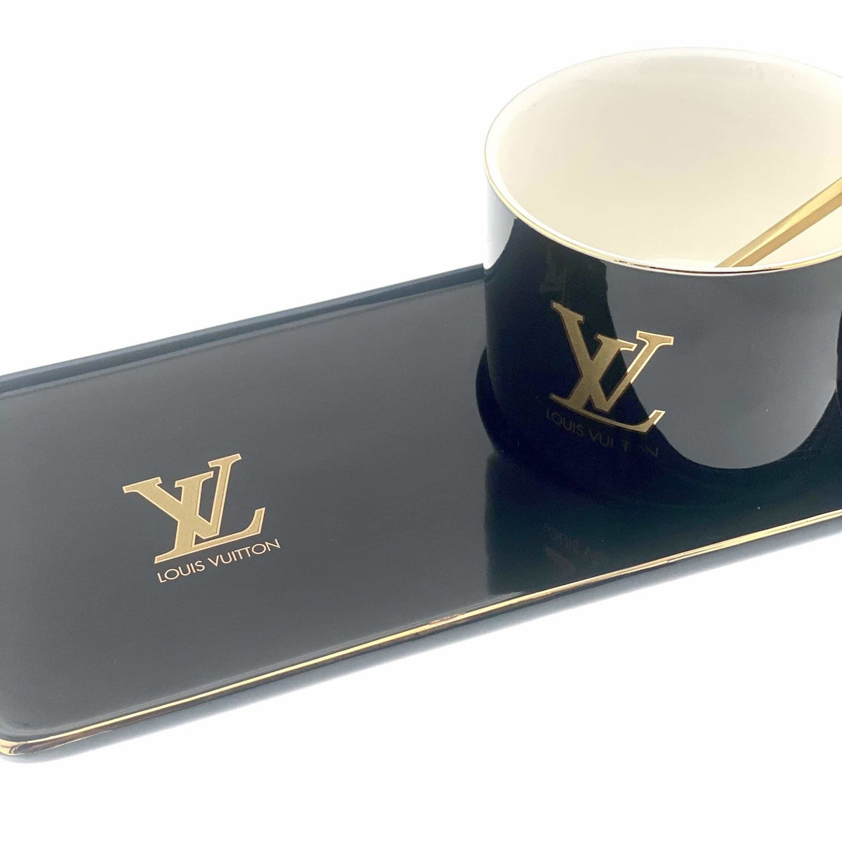 Louis Vuitton Mug with Serving Dish