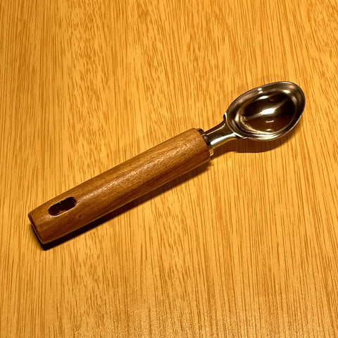 Stainless Steel Ice Cream Scooper With Wooden Handle - Needs Store