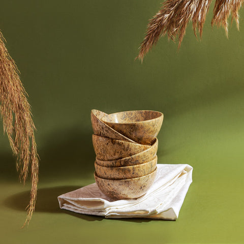 Sahara Beige Marble Bowl Serving / Décor