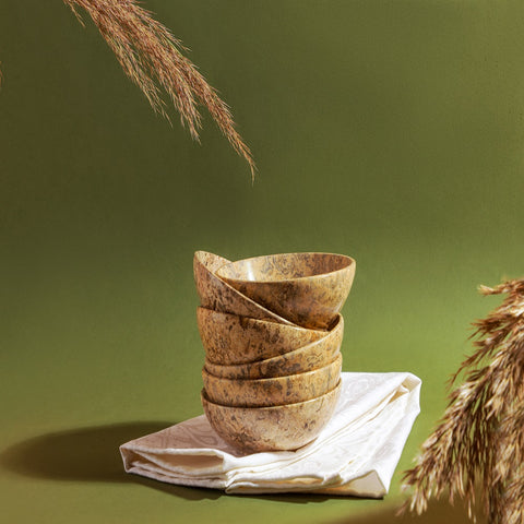 Sahara Beige Marble Bowl Serving / Décor