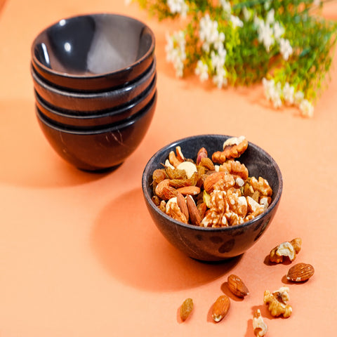 Black Dune Marble Bowl -Serving / Decor Small