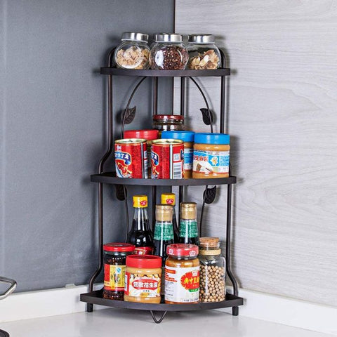 Corner Shelf Rack - Kitchen Organizer