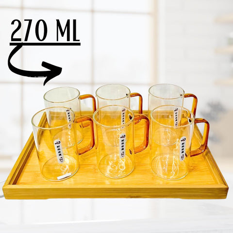 Elegant Designs 8 Pieces Elegant Deli Lemon Set Modern Crystal Water Juice Jug Pot