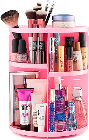 Smart 360-degree Rotating Makeup Organizer
