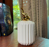 White Ceramic Candy Jar