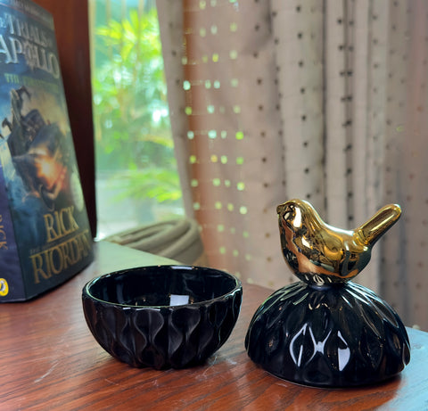 Black Small Candy Jar