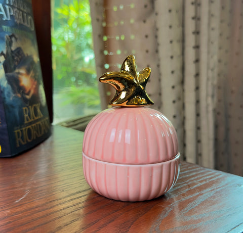 Pink Ceramic Candy Jar