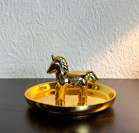 Gold Horse Décor Piece