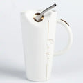 Love Coffee Ceramic Mug Cup with Sipper