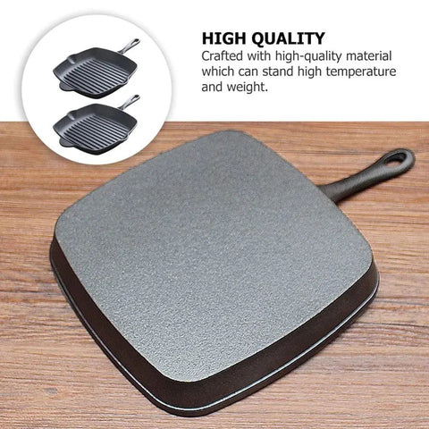 Square non-stick Cast Iron Skillet and Grilling Pan