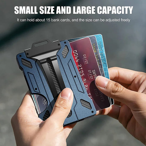 Minimalist Slim Aluminum Metal Wallet for Men