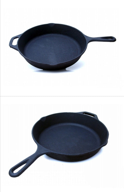 Round Cast Iron cooking Skillet with Handle