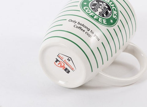 White & Green Starbucks Logo Coffee/Tea Mug