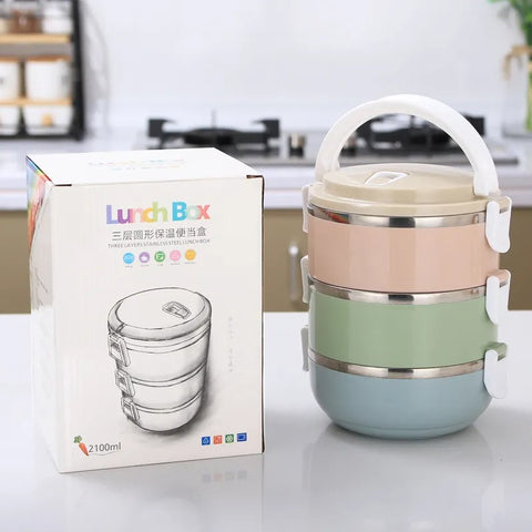 3 Layers Stainless Steel Lunch Box