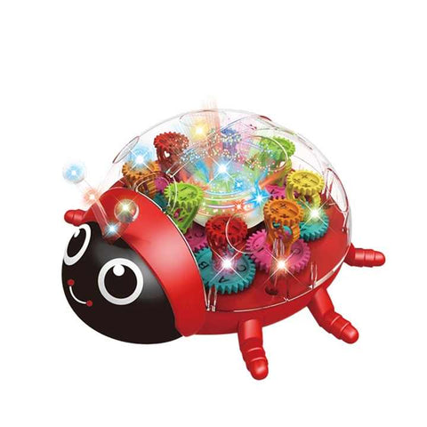 Rotating Gear Lady Bug With Lights and Music