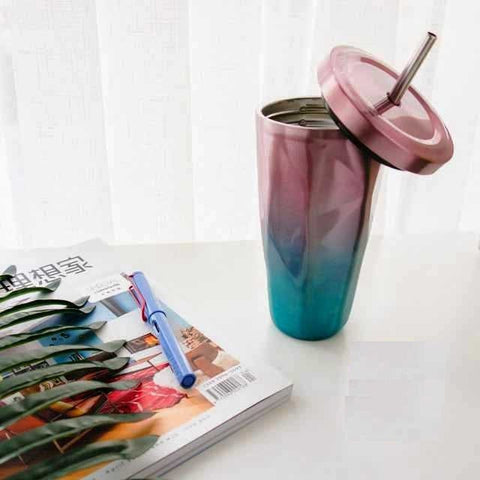 Gradient Color Double Wall Hot and Cold Drinking Cups
