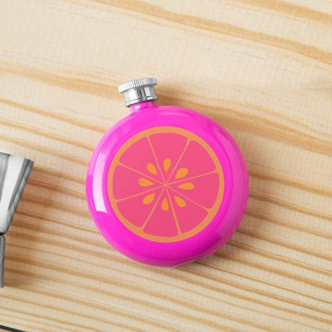 Stainless Steel Durable Fruity Hip Flask
