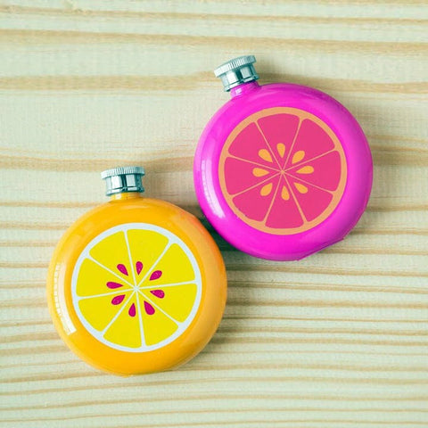Stainless Steel Durable Fruity Hip Flask