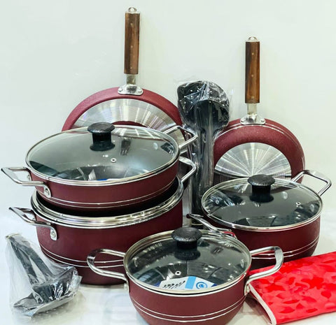 Arshia Executive Nonstick 15 Piece Set