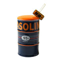Oil Drum Style Ceramic Cup Large Capacity With Lid & Straw
