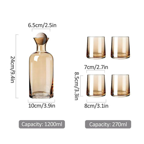 Japanese Water Carafe And Glassware Set