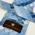 Sea Blue Checkered Tie