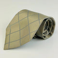 Gold & Grey Checkered Tie