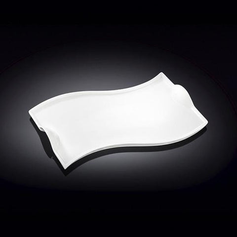 Fine Porcelain White Dish With Handles
