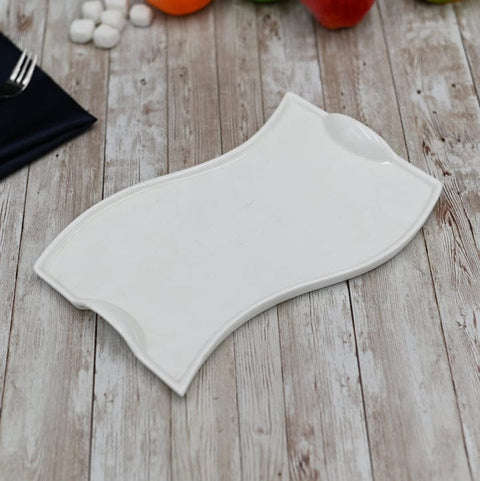 Fine Porcelain White Dish With Handles