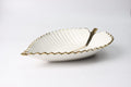 Elegant  Porcelain Leaf Platter Dish
