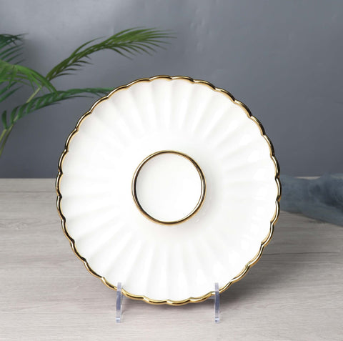 Flower Series Royal Ceramic Cake Plate