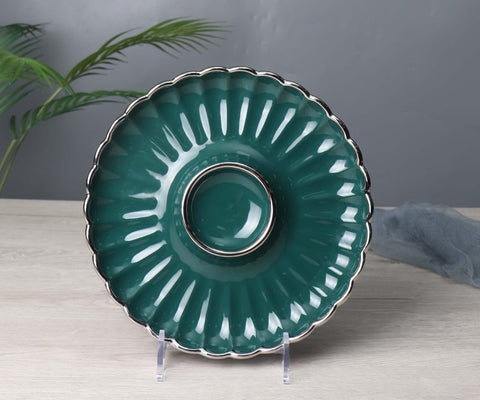 Flower Series Royal Ceramic Cake Plate