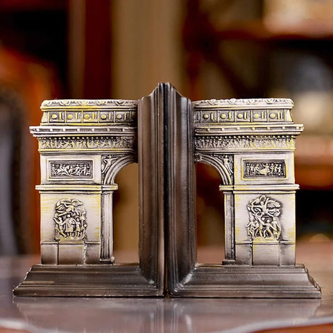 Heavy European Chess Art Bookends