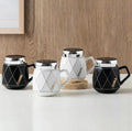Textured Diamond Coffee Mugs