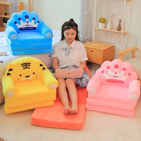 Animal Shape Soft Plush Seat for Kids