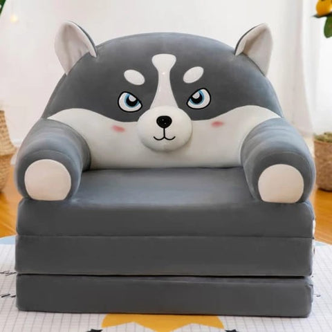 Plush Bear Shape Foldable Kids Sofa
