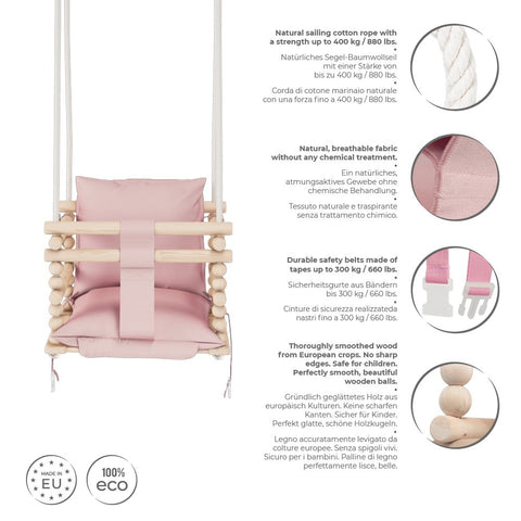 Baby Swing Pink - Toddler Seat 3 in 1