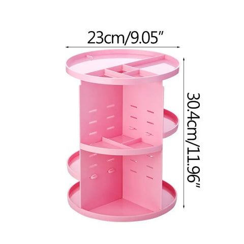 Smart 360-degree Rotating Makeup Organizer
