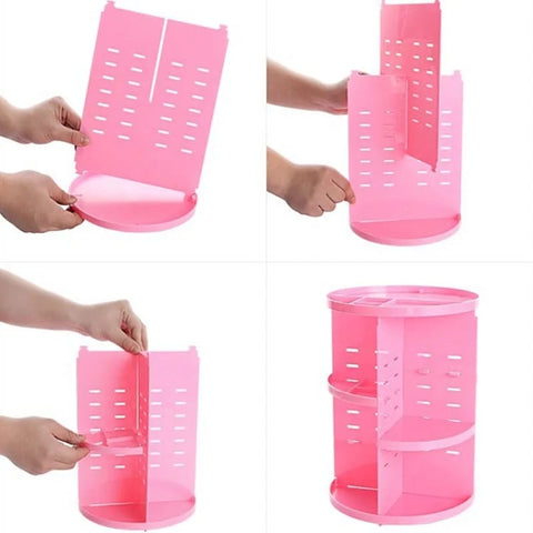 Smart 360-degree Rotating Makeup Organizer