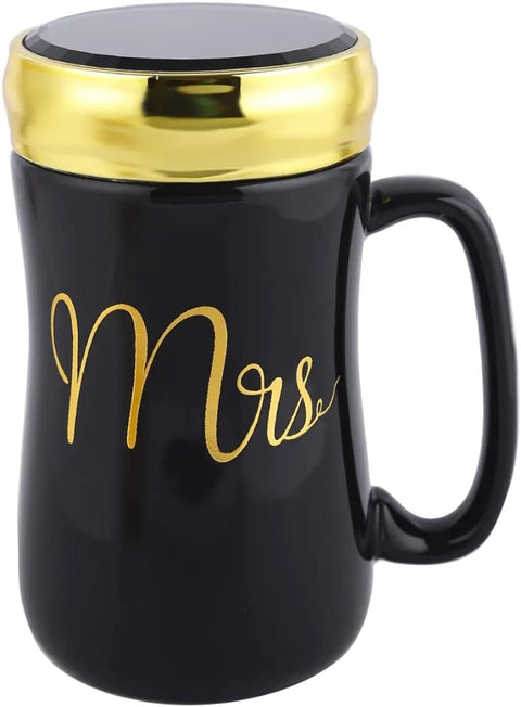 Mr. & Mrs. Style Ceramic Mug Set